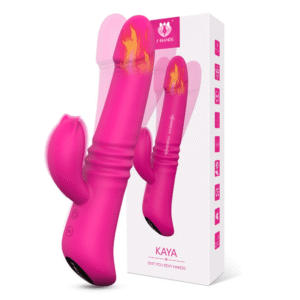 VIBRADOR VAI E VEM COM AQUECIMENTO E ROTAÇÃO KAYA