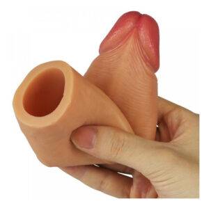 CAPA PENIANA COM PONTA EXTENSORA 2,5 CM LOVE TOY COR MORENA - Imagem 3