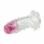 CAPA PENIANA TEXTURIZADA BRAVE MEN COM VIBRAÇÃO AO TOQUE E ESTIMULADOR DE CLÍTORIS - Imagem 3