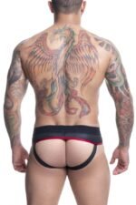 CUECA EM CIRRE PRETO E VERM - Imagem 3