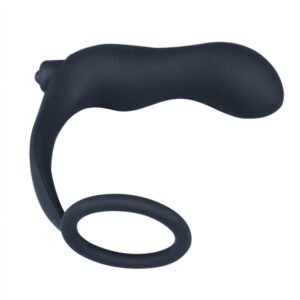 ANEL PENIANO EM SILICONE COM PLUG ANAL VIBRATÓRIO - Imagem 2