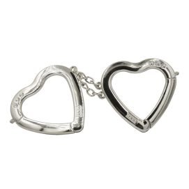 ALGEMA EM CORAÇÃO CROMADO HARD