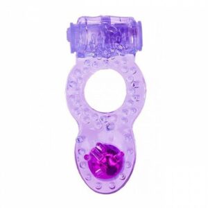 ANEL VIBRADOR COM PÉROLAS ROXO