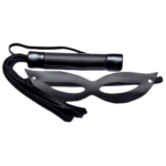 KIT TIAZINHA COM CHICOTE E MÁSCARA