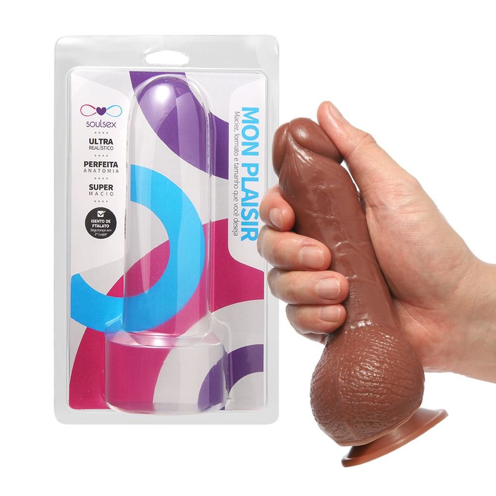 PROTESE PENIANA COM VENTOSA 15 X 3,3 CM - Imagem 2