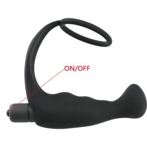 PLUG COM VIBRO PARA PROSTATA COM ANEL - Imagem 2