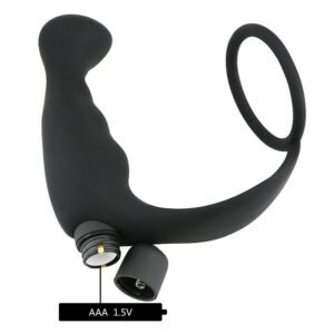 PLUG COM VIBRO PARA PROSTATA COM ANEL - Imagem 3