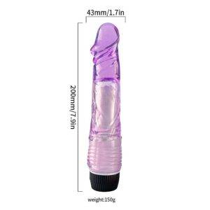 PRÓTESE SEMI TRANSPARENTE COM VIBRO 17 X 4,3 CM - Imagem 2