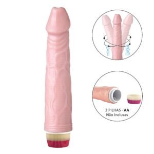 PRÓTESE ROTATIVA COM VIBRO 19 X 4,3 CM - Imagem 2