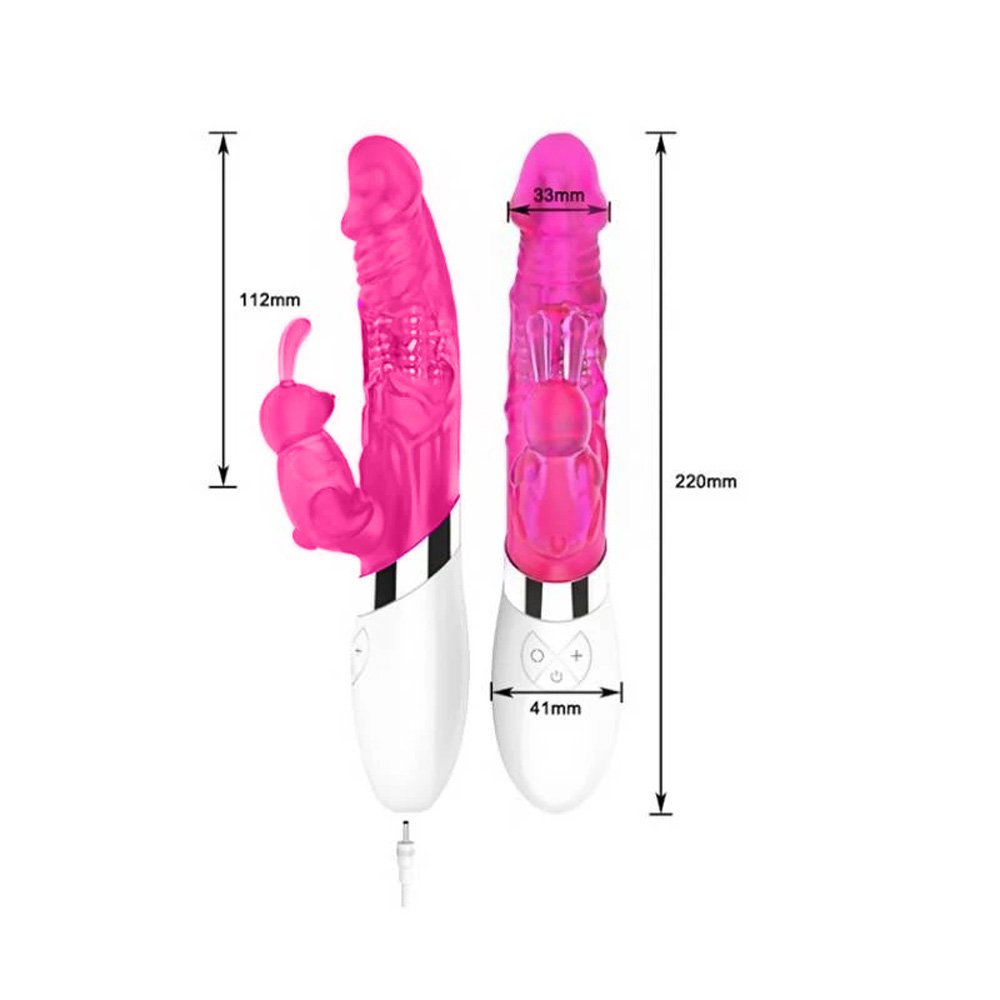 Vibrador Rabbit Rotativo iGox - Imagem 3