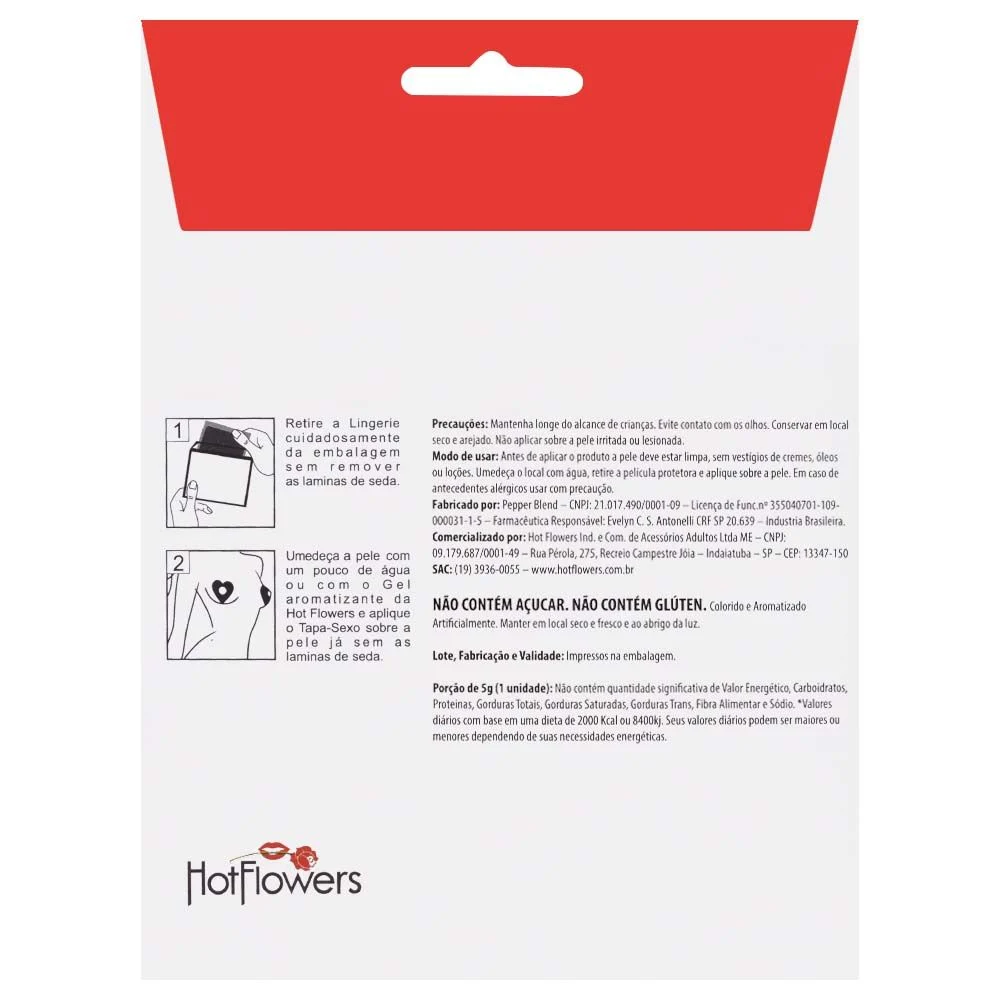 TAPA SEXO COMESTÍVEL MORANGO - Imagem 3