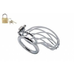 CINTO DE CASTIDADE MASCULINO EM AÇO COM ARGOLA PARA ESCROTO - Imagem 2