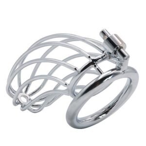CINTO DE CASTIDADE MASCULINO EM AÇO COM ARGOLA PARA ESCROTO - Imagem 3