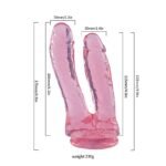 PRÓTESE DUPLA SEMI-TRANSPARENTE 17,3 x 3,5 CM e 15,5 x 2,5 CM - Imagem 4