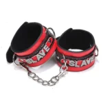 ALGEMA SLAVE COM CORRENTE E FIVELAS EM COURO LUXO