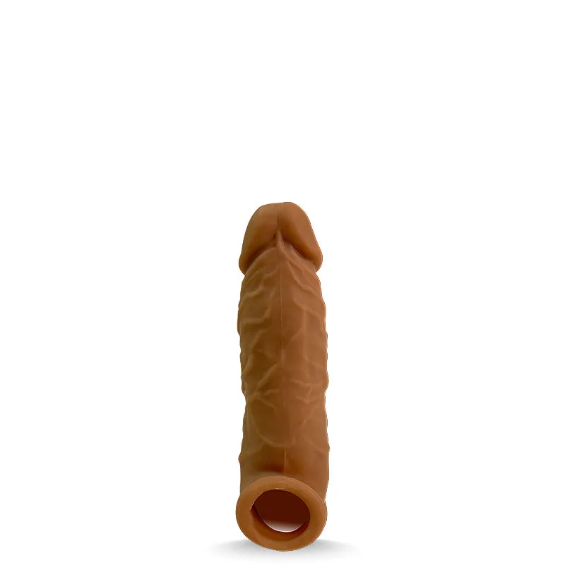 CAPA PENIANA EXTENSORA COM ANEL - MARROM