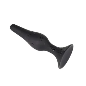 PLUG ANAL CÔNICO SILICONE COM VENTOSA 12,5 X 3,2