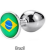 PLUGA ANAL BANDEIRA DO BRASIL (P)