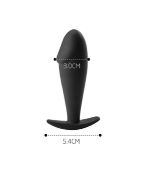 PLUG ANAL SILICONE COM GLANDE 10 X 3 - Imagem 2