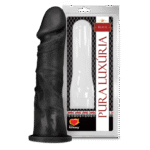 PRÓTESE REALÍSTICA PRETA 18,5 X 4,2 CM