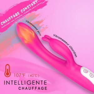 VIBRADOR RABBIT COM AQUECIMENTO RECARREGÁVEL