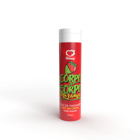 ÓLEO DE MASSAGEM HOT BEIJÁVEL MORANGO