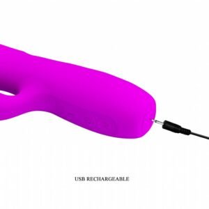 VIBRADOR DE PONTO G COM VAI E VEM PRETTY LOVE - Imagem 2