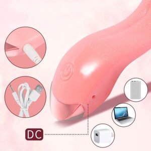 VIBRADOR EM FORMADO DE LÍNGUA RECARREGÁVEL - Imagem 2