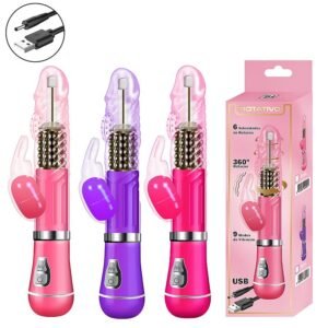 VIBRADOR RABBIT ROTATIVO RECARREGÁVEL - Imagem 4