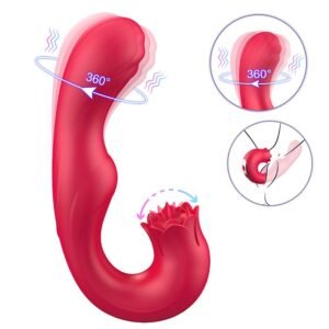 VIBRADOR PONTO G E CLITÓRIS ROTATIVO 360º - Imagem 3