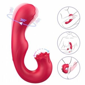 VIBRADOR PONTO G E CLITÓRIS ROTATIVO 360º - Imagem 4