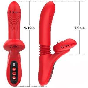 VIBRADOR PONTO G E CLITORIS COM VAI E VEM E AQUECIMENTO - Imagem 2