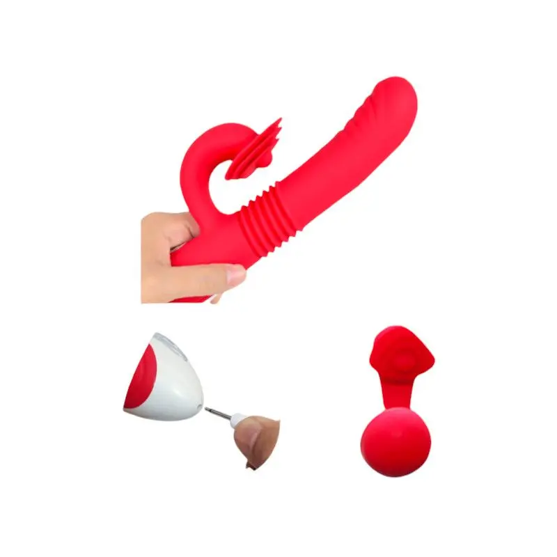 VIBRADOR SHMILY SOBE E DESCE E GIRA RECARREGÁVEL - Imagem 2