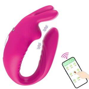 VIBRADOR DE CASAL RABBIT HERA VIA APP - Imagem 3