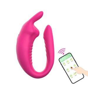 VIBRADOR DE CASAL RABBIT HERA VIA APP - Imagem 4