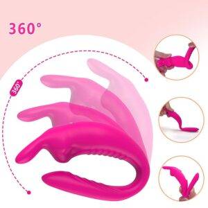 VIBRADOR DE CASAL RABBIT HERA VIA APP - Imagem 5