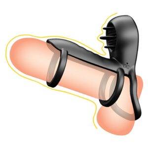 ANEL PENIANO DUPLO COM VIBRO JAMMY
