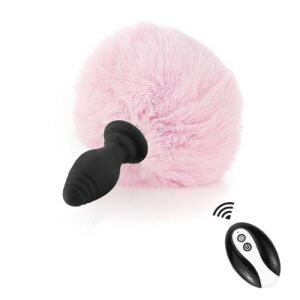 PLUG ANAL EM SILICONE COM VIBRO E CONTROLE REMOTO - Imagem 5