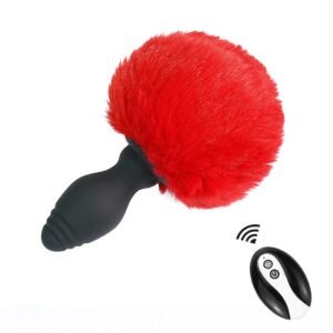 PLUG ANAL EM SILICONE COM VIBRO E CONTROLE REMOTO - Imagem 4