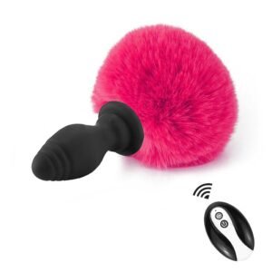 PLUG ANAL EM SILICONE COM VIBRO E CONTROLE REMOTO - Imagem 7