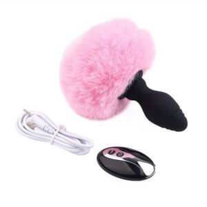 PLUG ANAL EM SILICONE COM VIBRO E CONTROLE REMOTO - Imagem 2