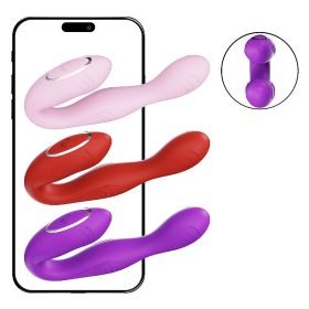 VIBRADOR PONTO G E CLITÓRIS RECARREGÁVEL VIA APP