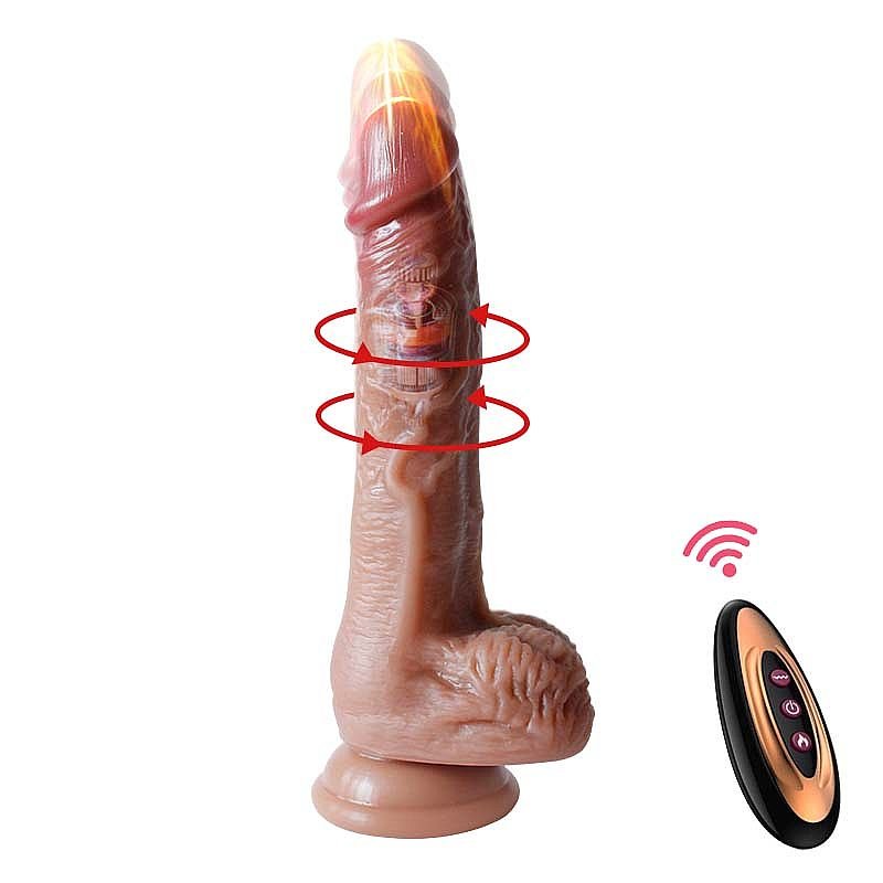 PÊNIS REALÍSTICO COM VIBRAÇÃO, VAI E VEM, ROTAÇÃO E AQUECIMENTO COM CONTROLE - Imagem 6