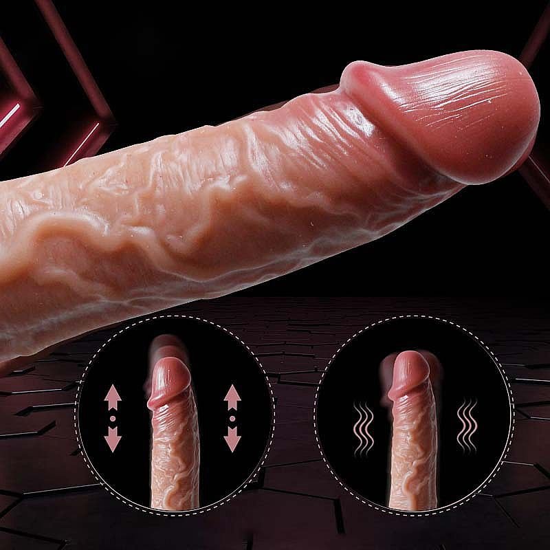 PÊNIS REALÍSTICO COM VIBRAÇÃO, VAI E VEM, ROTAÇÃO E AQUECIMENTO COM CONTROLE - Imagem 4