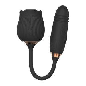 VIBRADOR RECARREGÁVEL VAI E VEM E SUGADOR FLOWER - Imagem 5