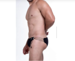 TANGA COM FIOS PRETO
