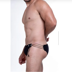 TANGA COM FIOS PRETO