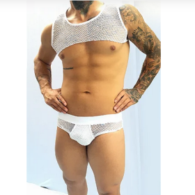 CONJUNTO CUECA + CROPPED SUPLEX ARRASTÃO