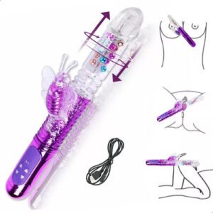 VIBRADOR RECARREGÁVEL RABBIT ROTATIVO - Imagem 3