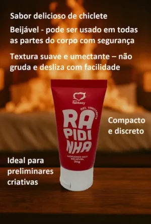 GEL LUBRIFICANTE RAPIDINHA MORANGO - Imagem 2